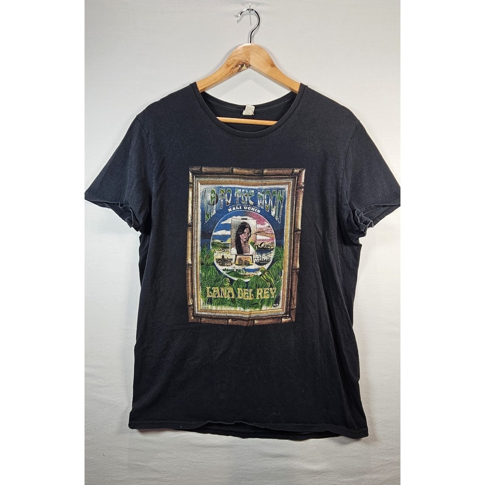 Lana Del‎ Rey LA To The Moon Tour 2018 T Shirt Size Large Kali Uchis Black